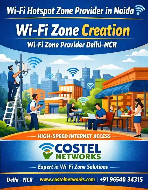 A Wi-Fi hotspot Privider in Delhi-NCR Costel Networks